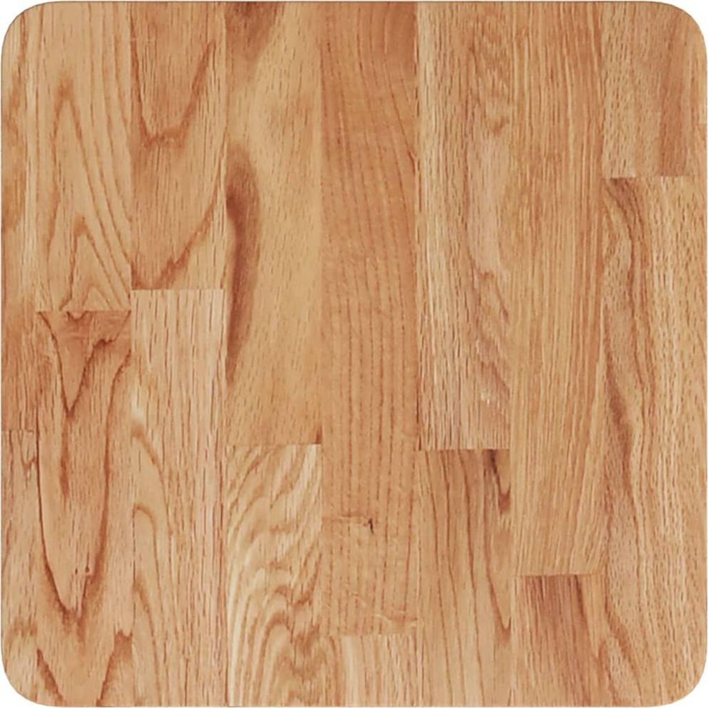 vidaXL Tischplatte Quadratisch Hellbraun 40x40x1,5cm Behandelte Eiche