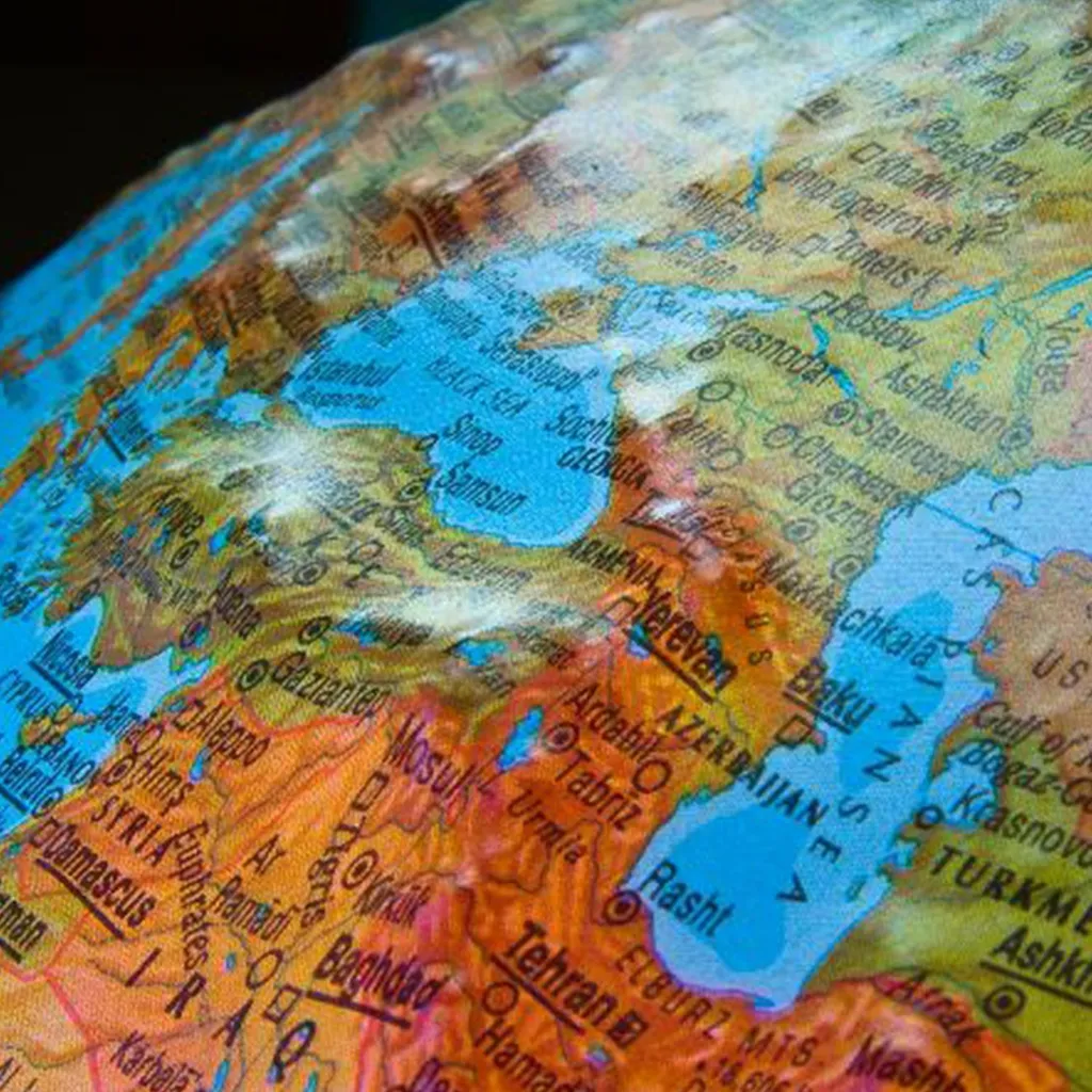 Globe terrestre lumineux Urano Relief Ø 30 cm avec relief 3D - 3