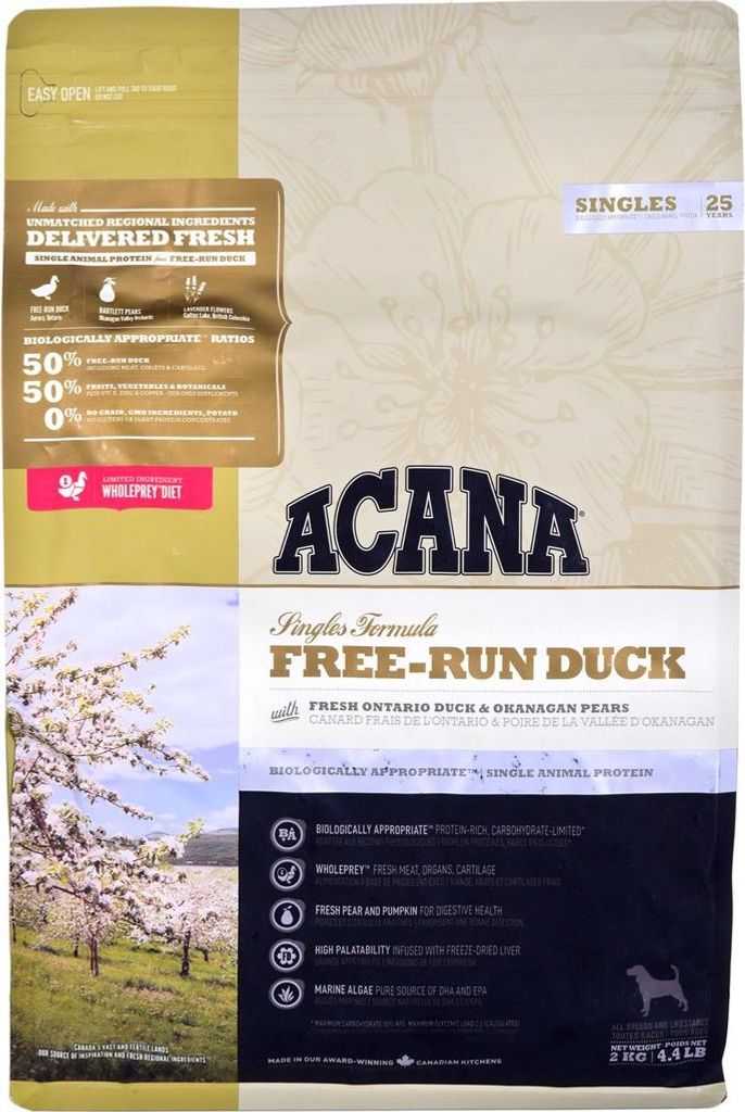 Acana Singles Freilaufende Ente Produktbild 