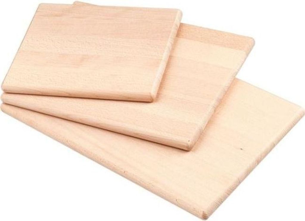 Schneidbrett aus Holz, 300 x 250 x 20 mm (BxTxH)