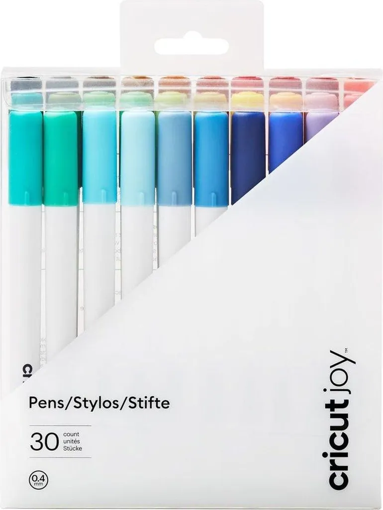 Cricut Joy Stylos Feutres Multicolores 0,4 mm à base d'eau - Lot de 30