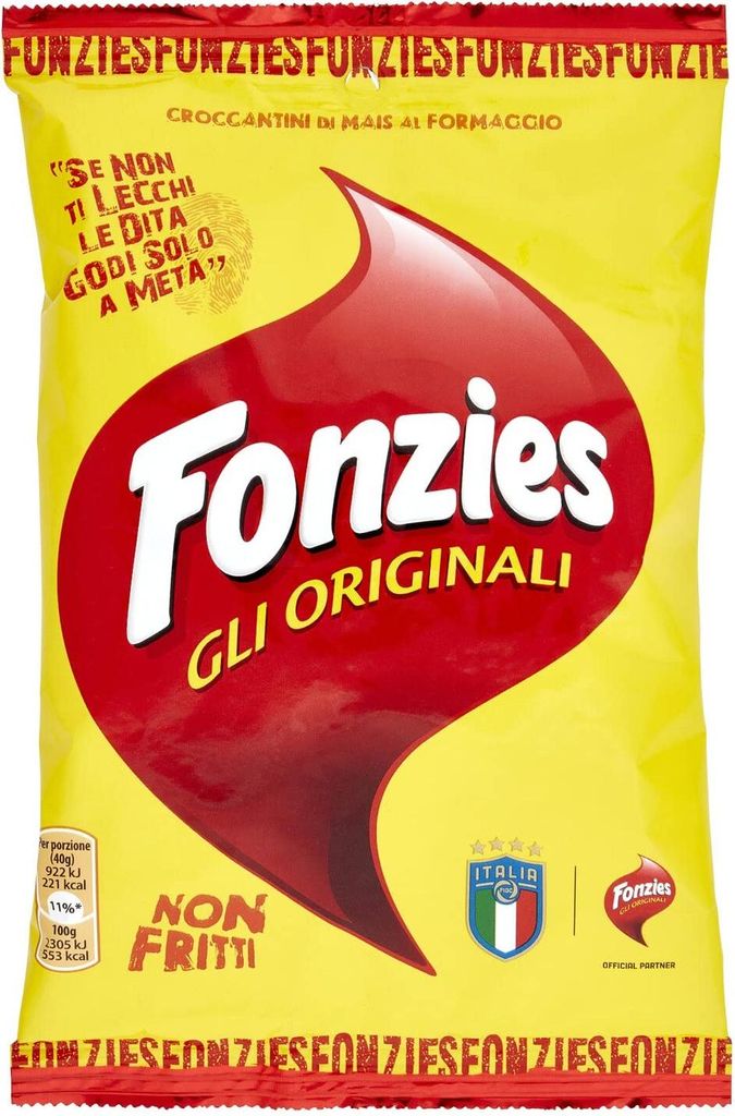 20x Fonzies Maissnack Maischips mit Käse 40g chips mais aus italien