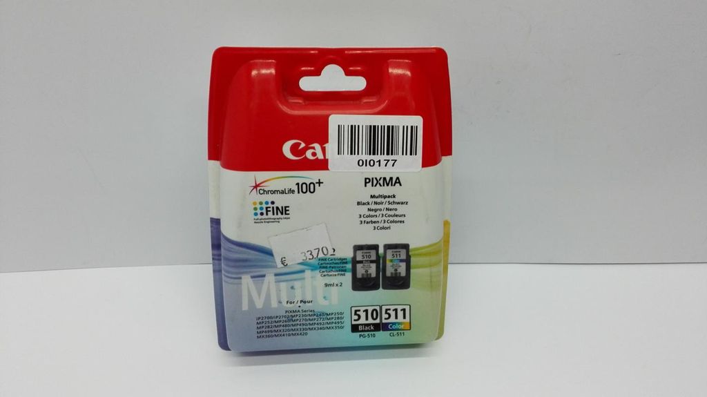 Canon PG-510/CL-511 BK/C/M/Y Multipack, Standardertrag, Produktbild 