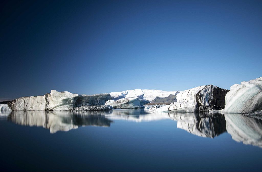 hansepuzzle 26950 - Eislandschaft Puzzle, 500 Teile, Natur, 46,0 x 30,0cm mit hochwertiger Aufbewahrung, Kartonbox und wiederverschließbarem Beutel