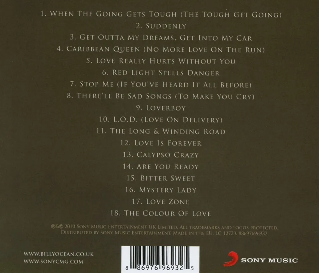 CD Audio Billy Ocean album compilation double décennie de tubes pop