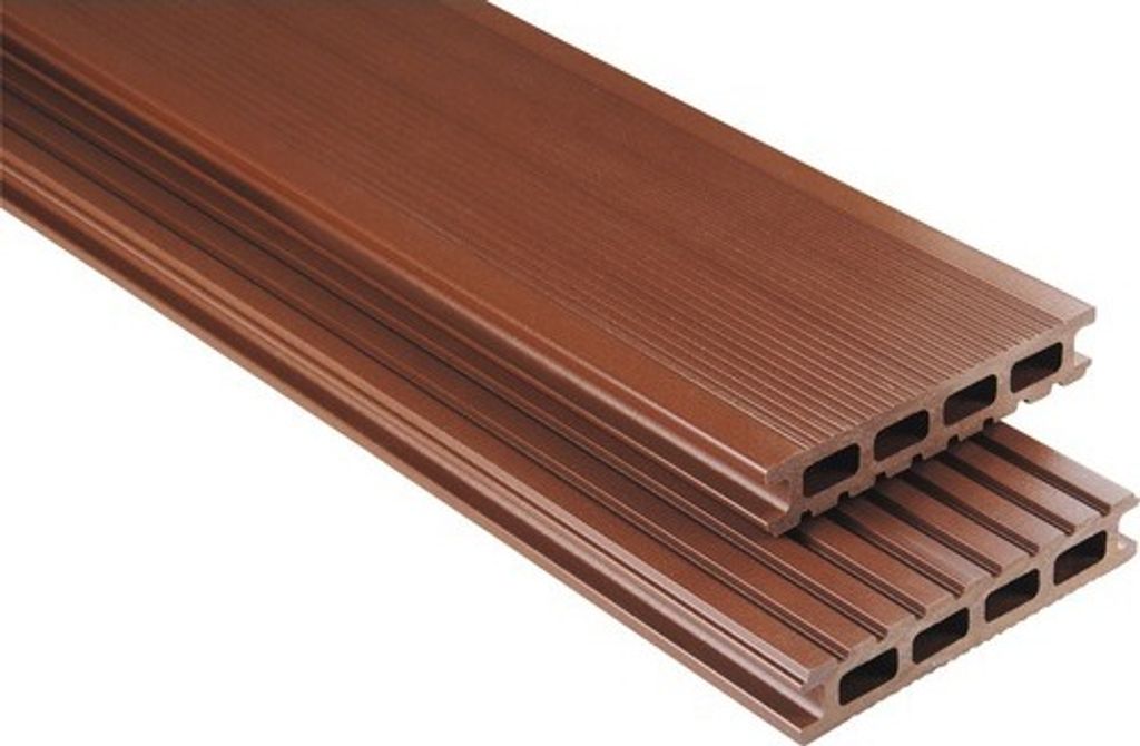 Konsta WPC Terrassendiele Primera Hohlkammerprofil braun glatt 4500 x 145 x 26 mm