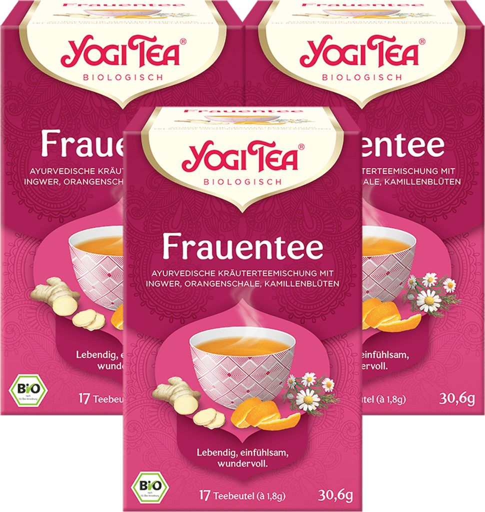 3 x YOGI TEA Frauentee | 3 x 30,6g