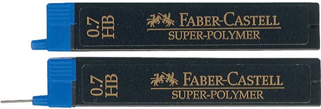 Faber-Castell 120700 - Mina fine Super Polymer, 0,7 mm, Immagine del prodotto 