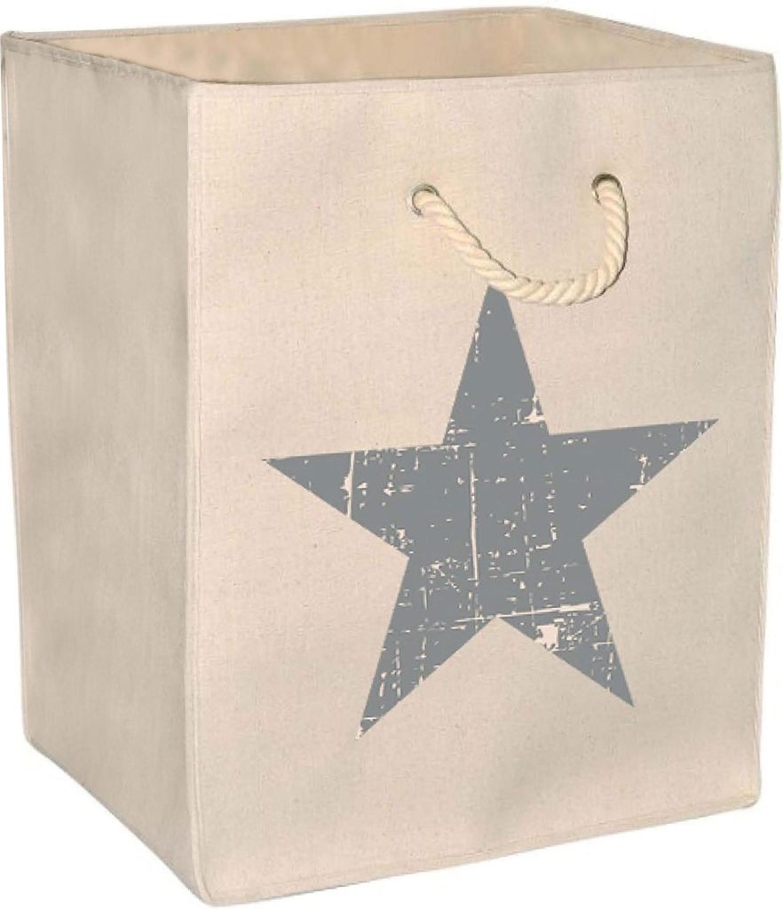 osoltus Wäschetonne Wäschesortierer Wäschebox Stern Stars 114-03