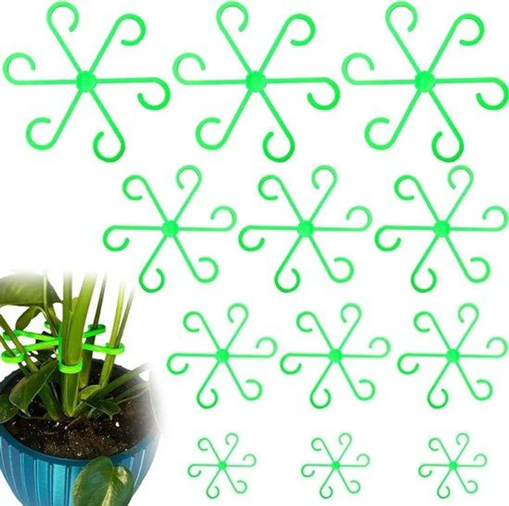 Support de croissance pour plantes et fleurs : lot de 12 tuteurs droits