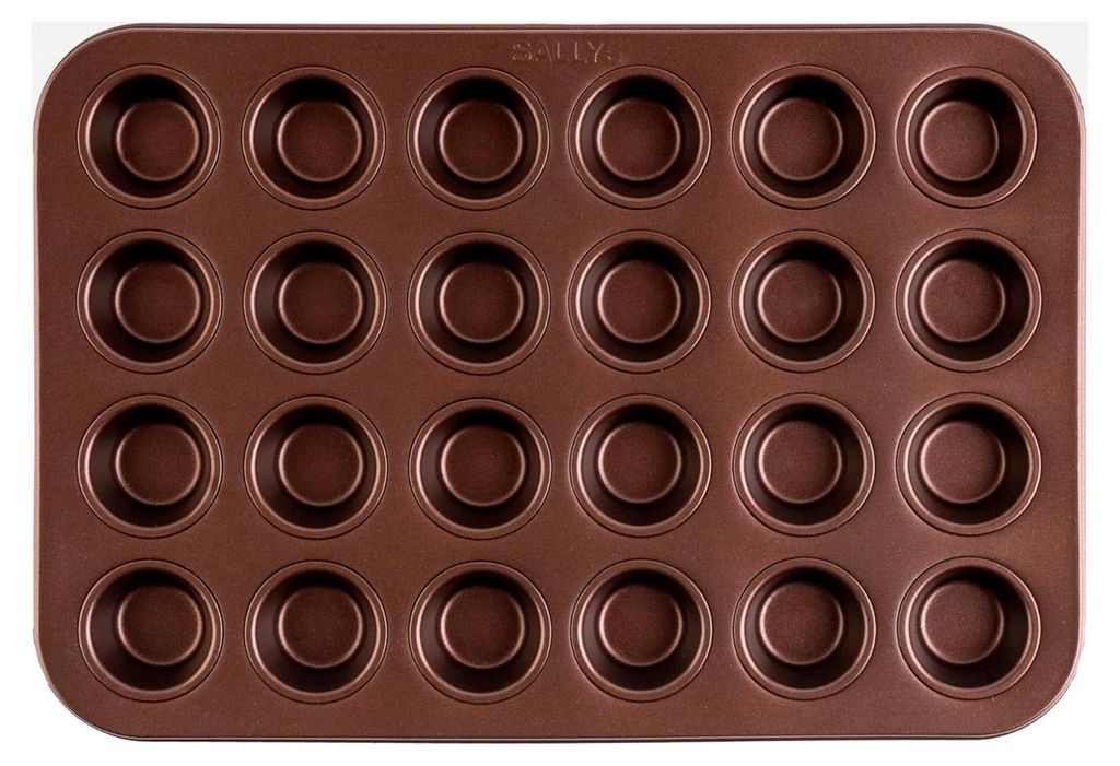Mini-Muffinform für 24 Stück, 26 x 38 cm, spezielle Antihaftbeschichtung, hitzebeständig bis 240 °C