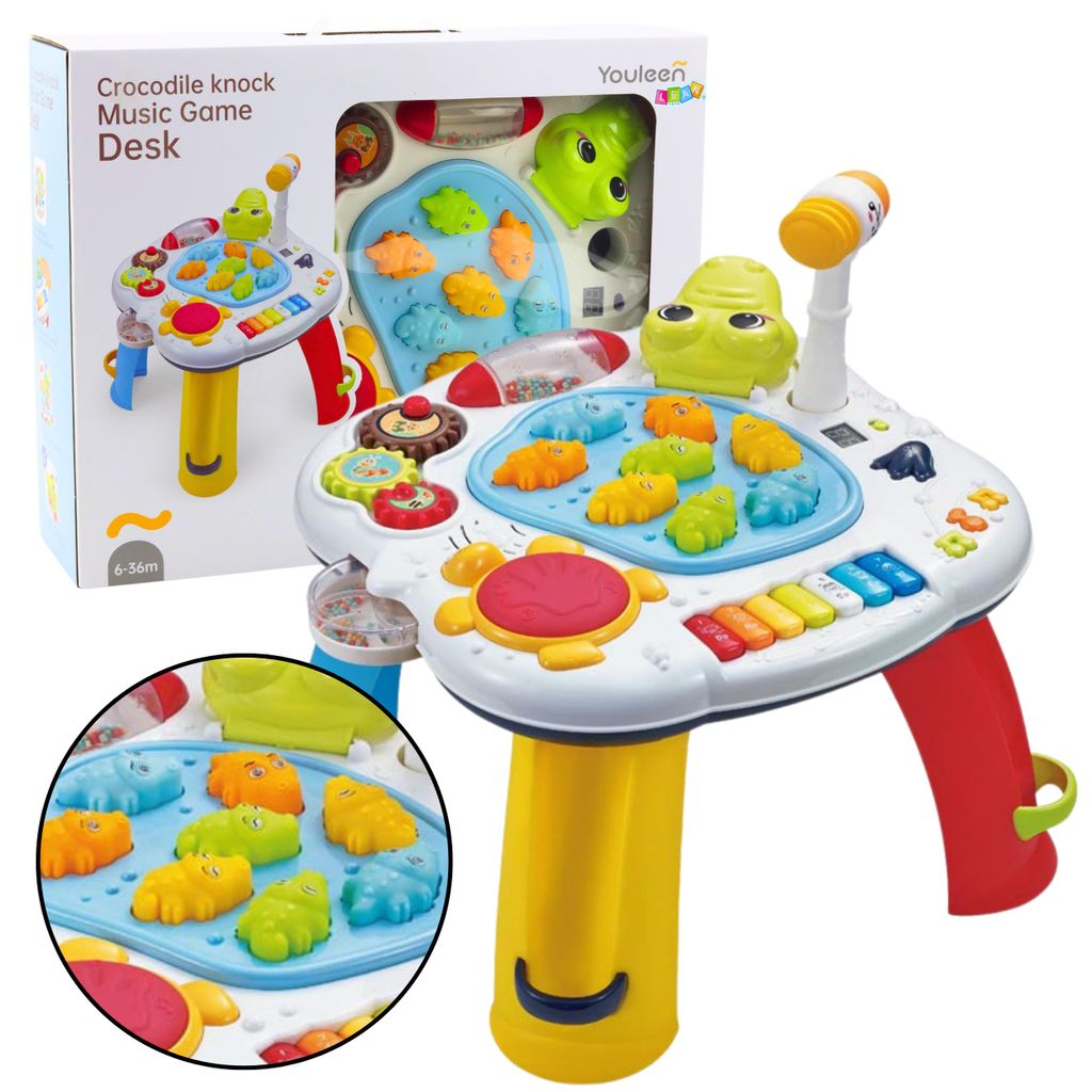 Interactieve educatieve tafelpianotrommel Krokodil Productafbeelding 