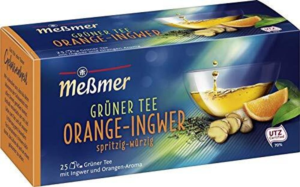 Meßmer zelený čaj s príchuťou pomaranča a zázvoru ovocný Obrázok produktu 