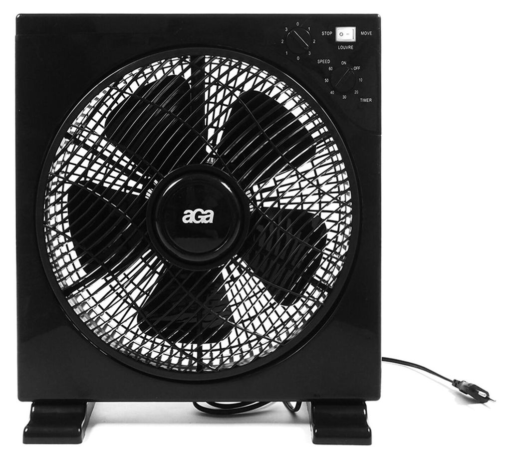 Aga Wentylator podłogowy 30 cm Czarny Zdjęcie produktu 