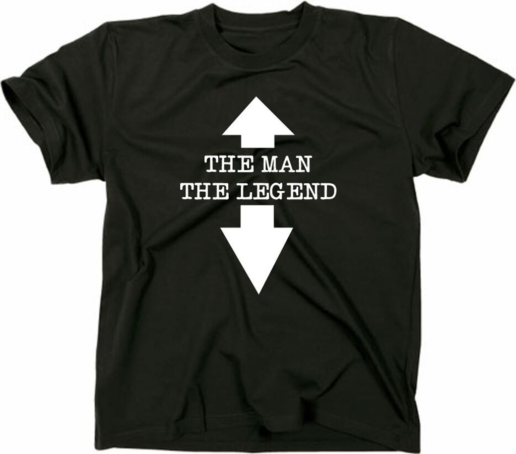 Styletex23 T-Shirt The Man The Legend Fun, schwarz, L