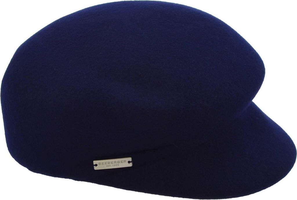 Seeberger Wollfilz Cap, blau, Gr. Einheitsgröße