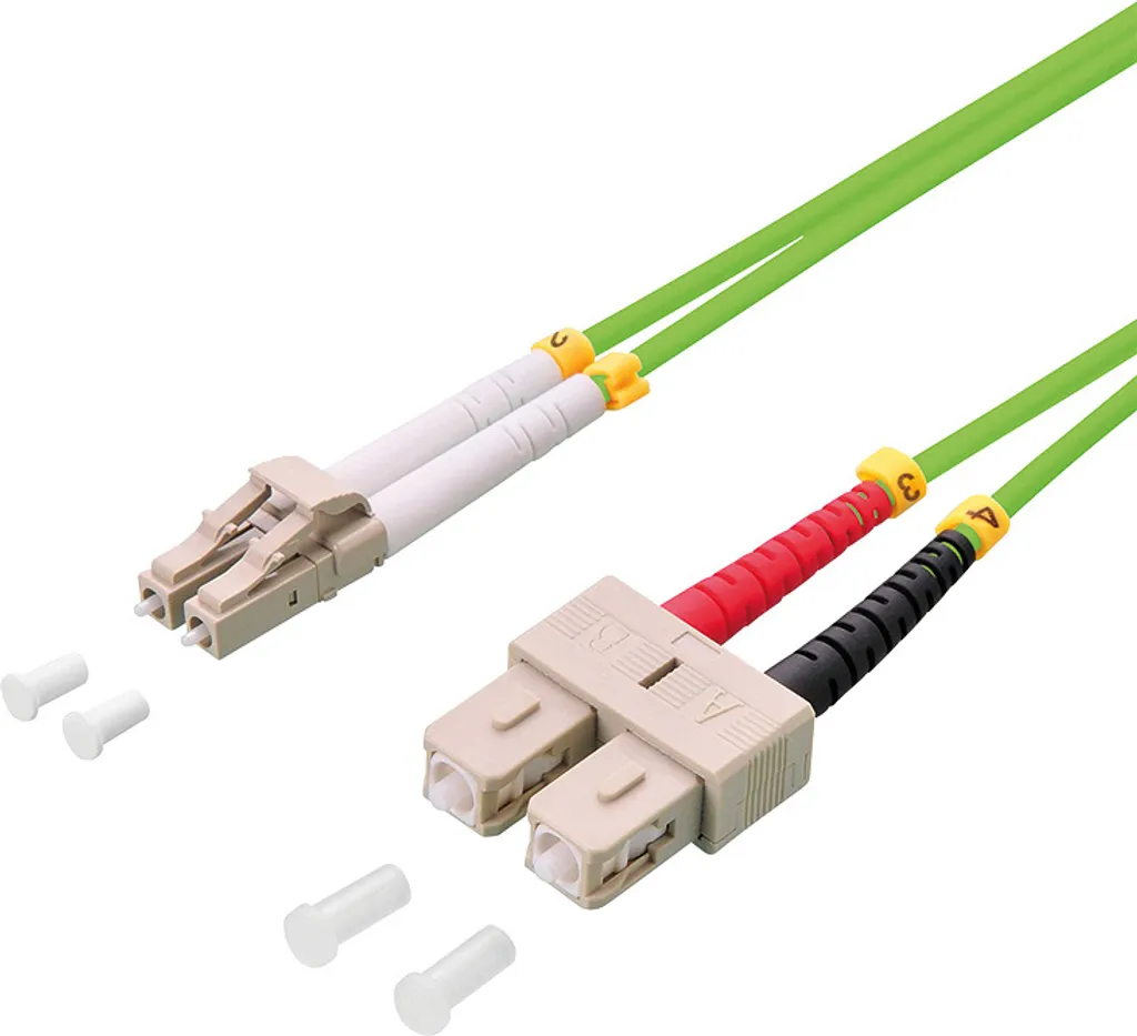 Cavo Fibra Ottica LogiLink OM5 20m LC-SC Verde Lime - Futuro Garantito