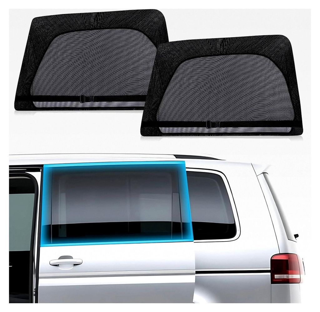 Sonnenschutz für Schiebetür und Fenster, Verdunkelung mit UV-Schutz, einlagiger Sonnenschutz für Seitenscheiben, Insektenschutzgitter für MPV, ...