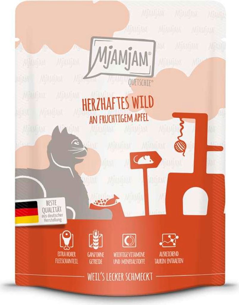 MjAMjAM 300gx6 Quetschie Wild & Apfel Cat