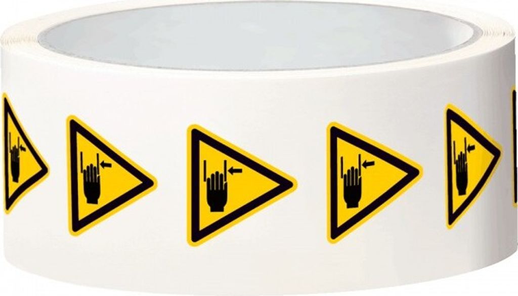 Dreifke® Aufkleber I Warnschild Warnung vor Handverletzung, Produktbild 