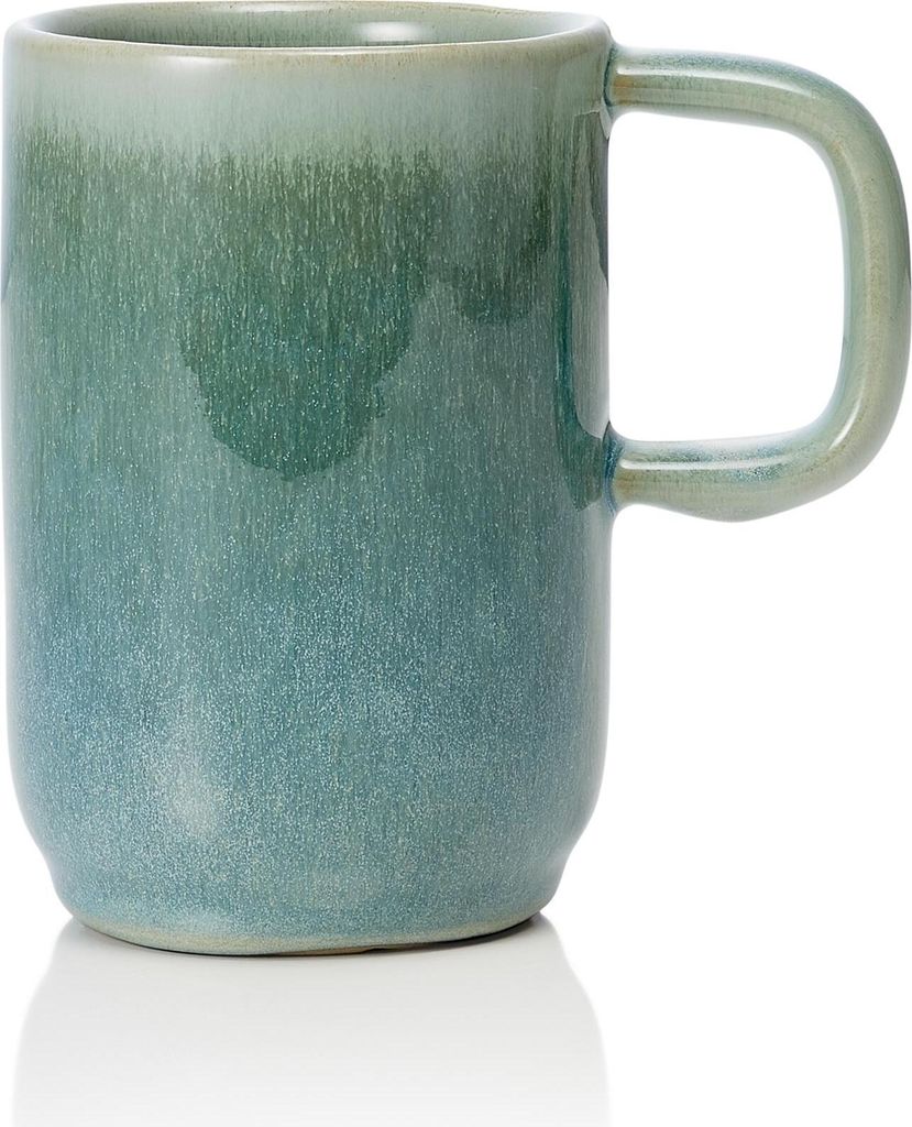 6x Becher Kaffeetasse 370 ml Steinzeug ROCKZZERO One Myrtle Green / grün