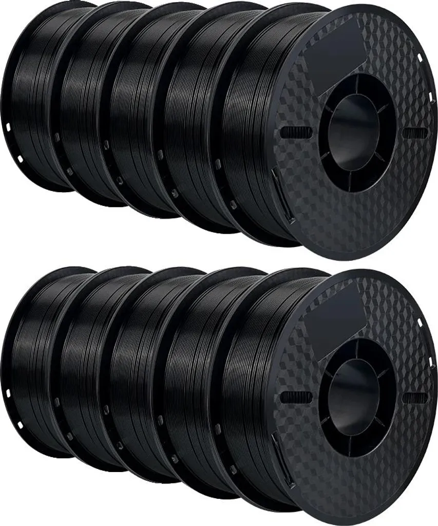 Matériau Impression 3D ABS Noir Inodore 10KG - Filament Haute Résistance