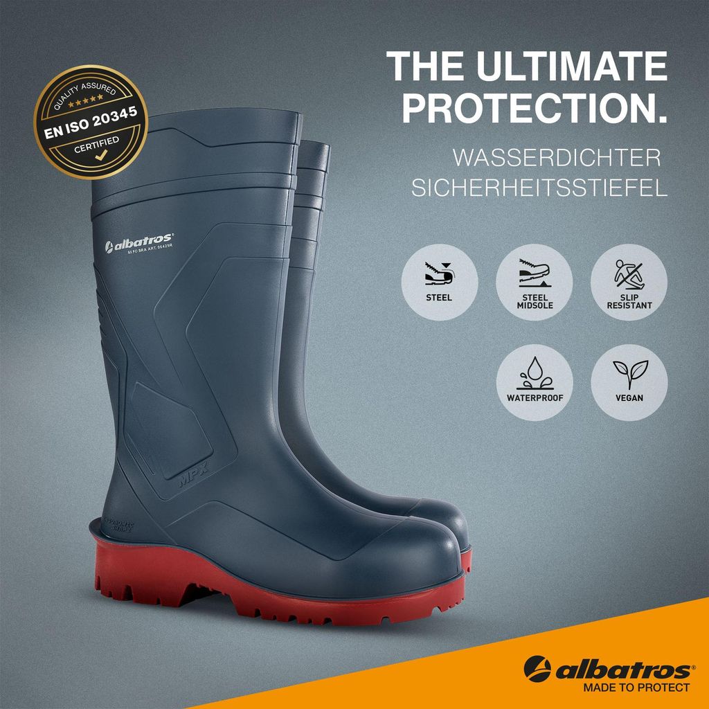 ALBATROS Sicherheitsstiefel PROTECTOR PLUS S5 Gr. 42  Produktbild 