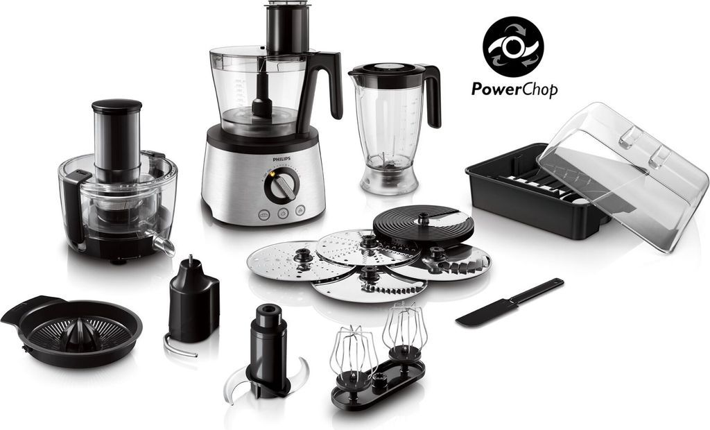 Philips HR7778 Robot de cuisine Noir/RS Image du produit 