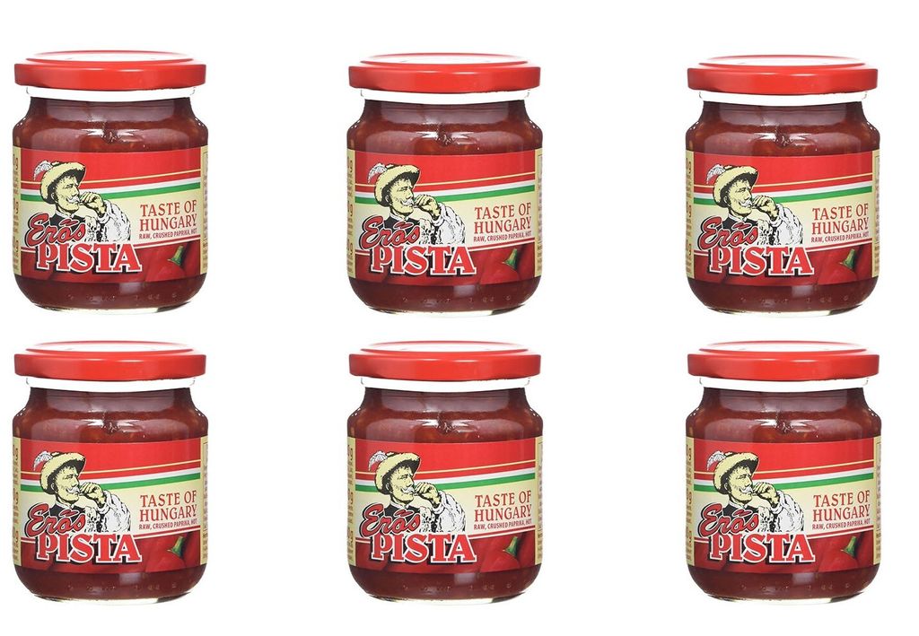 Paprikapaste scharf Erös Pista 6 x 200g Univer aus Ungarn Produktbild 
