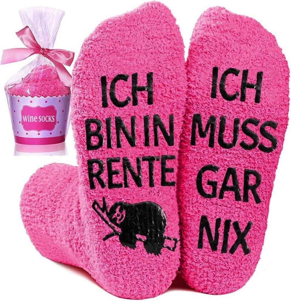 Ruhestand Geschenk Renteneintritt Lustige Socken Frauen Produktbild 