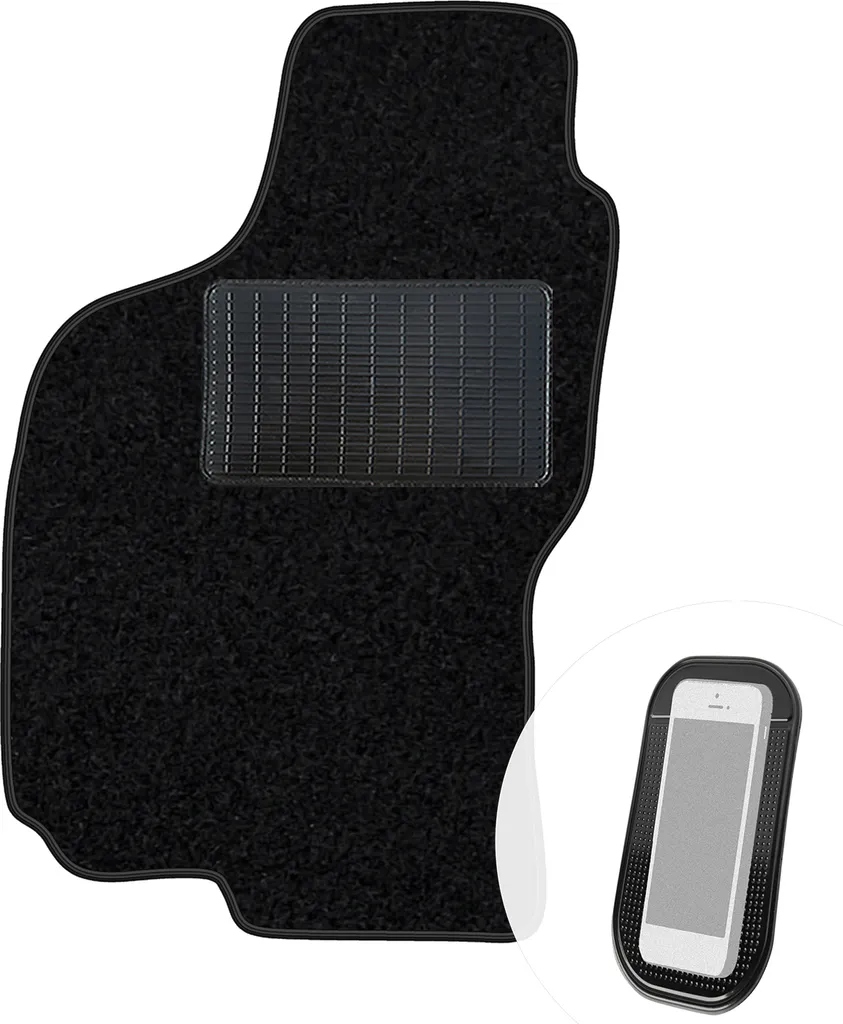 Tappetino Guida Fiat Brava Bravo 1995-2001 in Velours Nero moto-MOLTICO