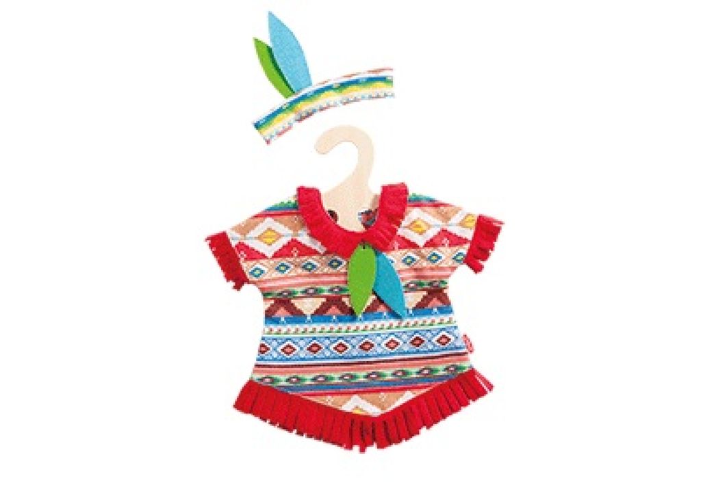 Heless Indianenpakje met tooi, maat 35-45cm
