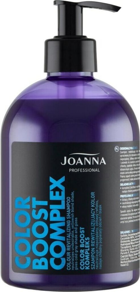 Joanna Professional Color Toning Hair Shampoo Best Grey for Hair Micro Proteins Enriched Formula Lasting Treatment Glossy Lustrous Locks with Cold ...