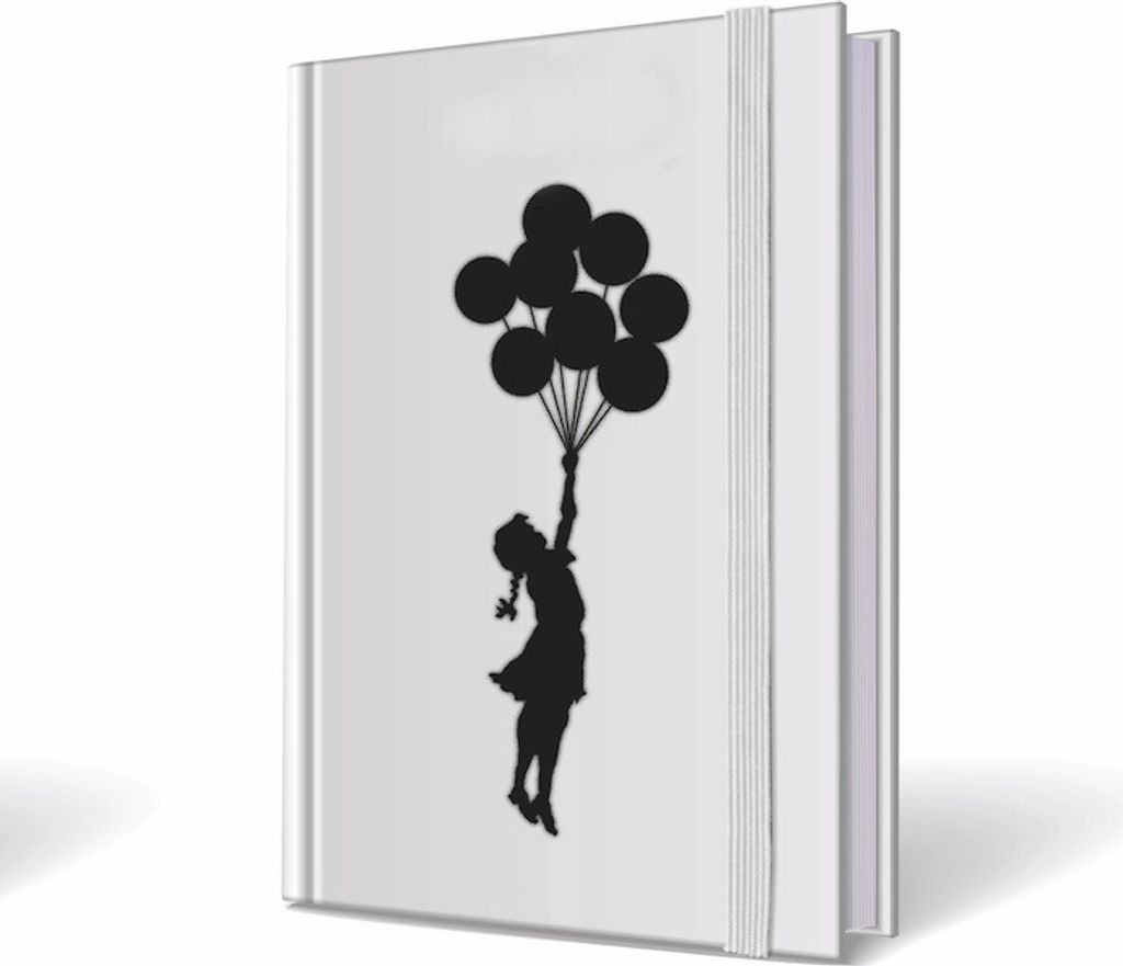 Banksy GIRL WITH BALLOONS Notebook A5