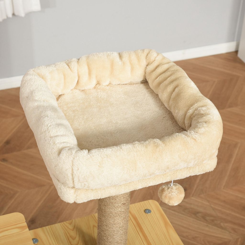 PawHut Kratzbaum Katzenbaum für Katzen Kletterbaum aus Holz Produktbild 8