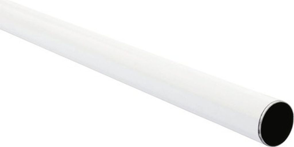 Šatní tyč Ø 25x1200mm, bílá Obrázek produktu 