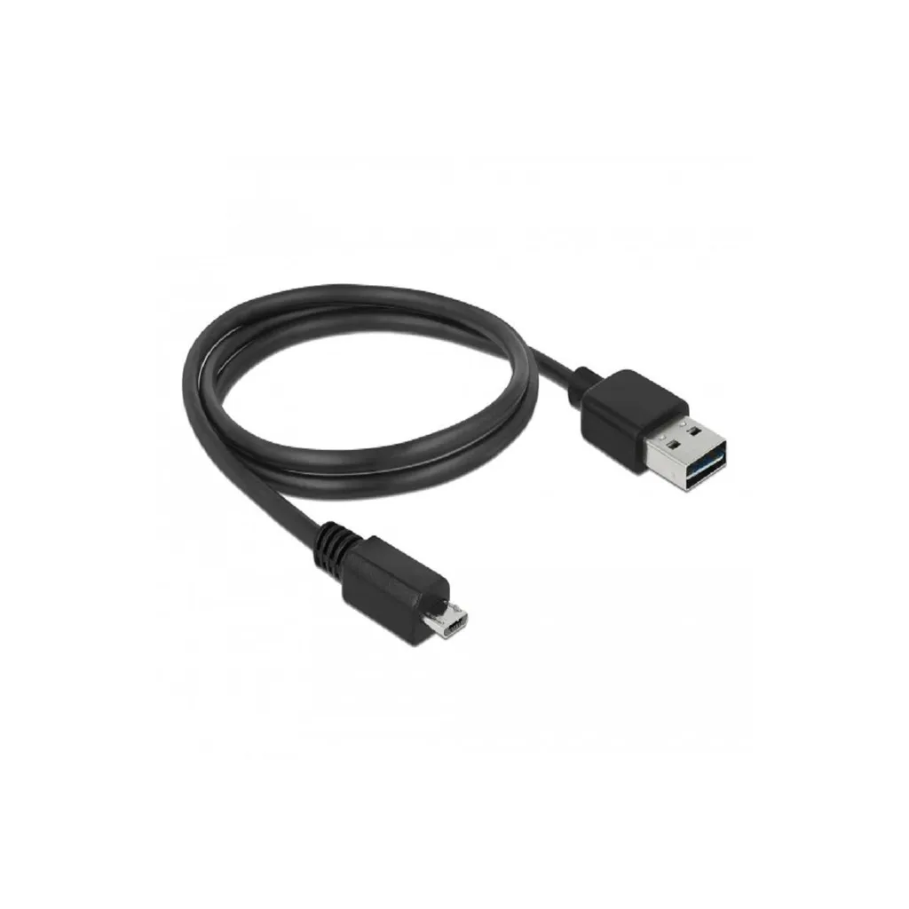 Câble Micro USB Delock 1m Connecteurs Robustes Transfert de Données 480 - 6