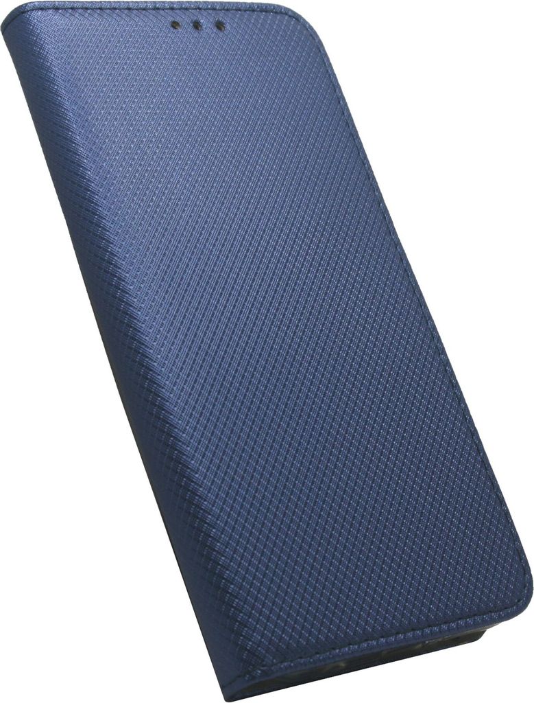 Buch-Tasche Hülle Smart Magnet kompatibel mit MOTOROLA MOTO G71 5G Leder Optik Wallet Book-Style Cover Schale in Blau