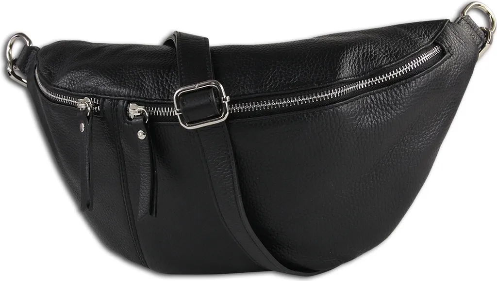 Toscanto OTT820BS Sac Banane Rouge en Cuir Véritable pour Femme Chic