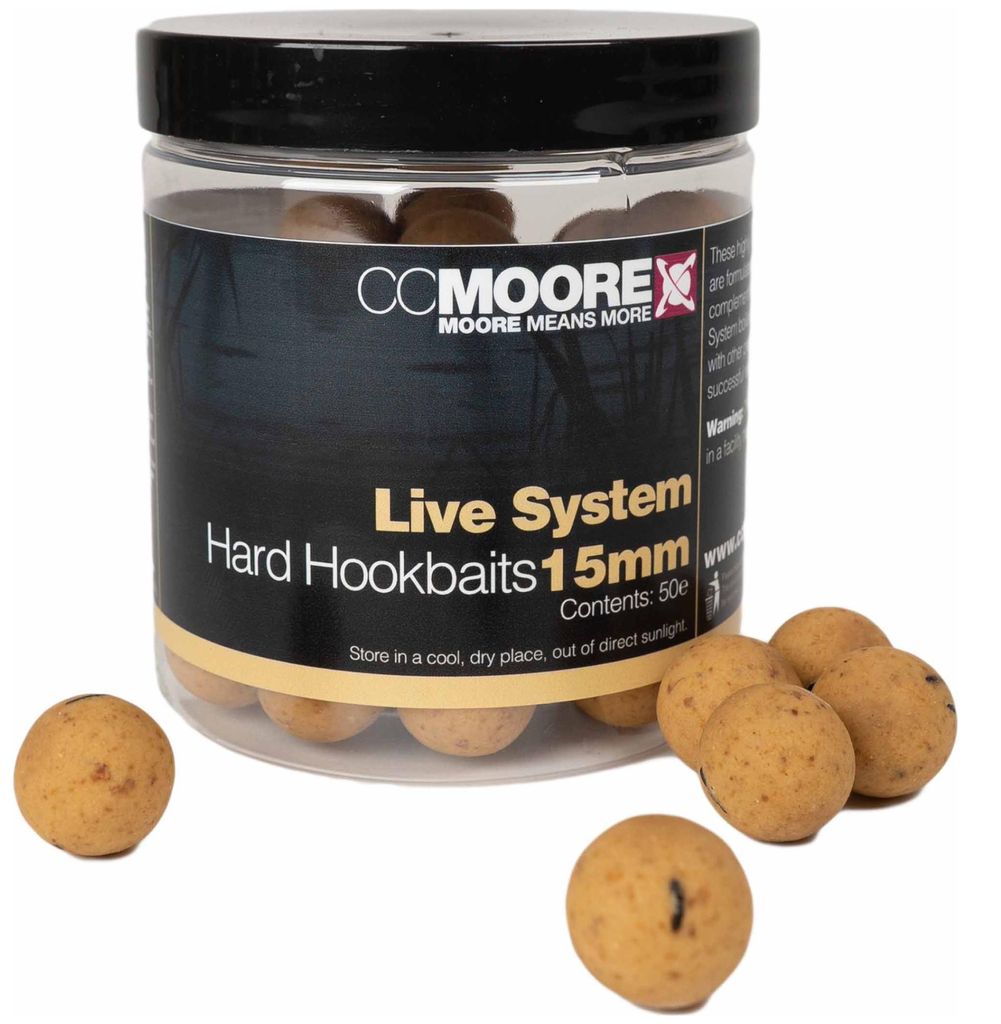 CC Moore Live System Hard Hookbaits 15mm - 114g Boilies