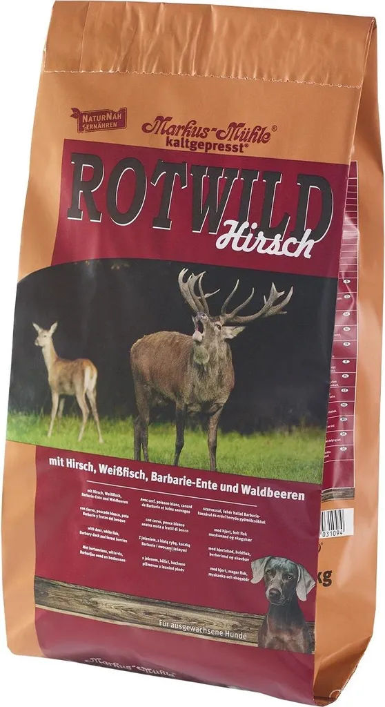 Stopper les Allergies Canines avec Markus Mühle Rotwild Hirsch 15 kg