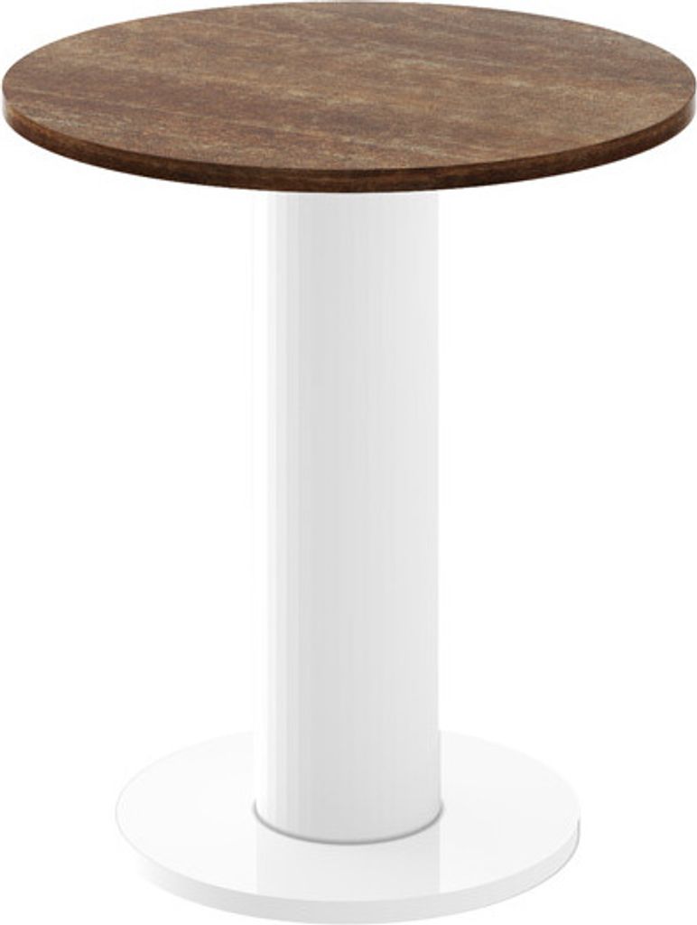 Design Beistelltisch rund HSO-222 Ecktisch 60cm Hochglanz Tisch