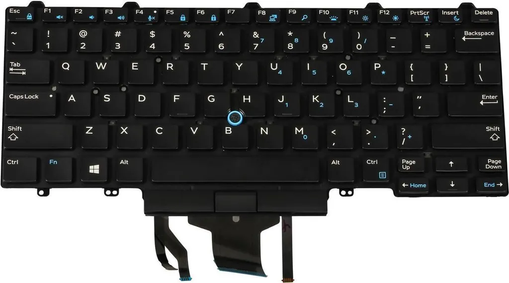 Clavier Dell Latitude Rétroéclairé - Frappe Silencieuse et Confort Visuel