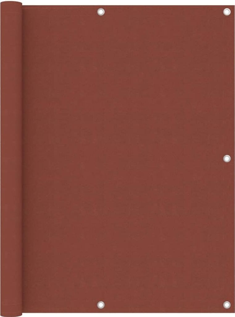 Balkon-Sichtschutz Terrakotta-Rot 120x600 cm Oxford-Gewebe