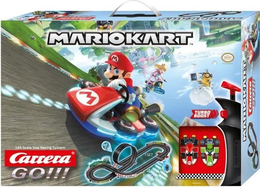 Rennbahn, Carrera GO!!! Nintendo Mario Kart 8, Innenbereich, Mario & Luigi, 4,9 Meter Streckenlänge