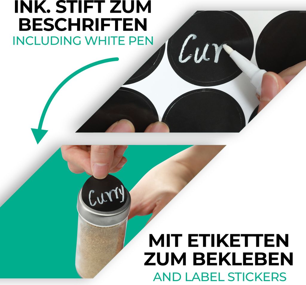 Gewürzkarussell Drehbar mit 16 Gewürzgläsern - Luftdicht - Produktbild 4