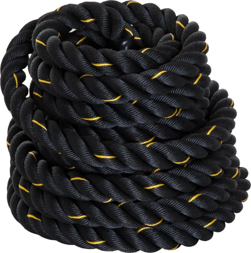 Battle Rope 38 mm Ultra Résistante 9m en Polyester pour Musculation Core