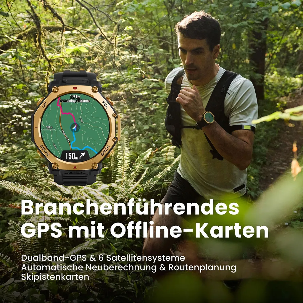 Amazfit T-Rex 3 Pro Écran AMOLED 1,32" Haute Résolution et GPS de Précision - 9