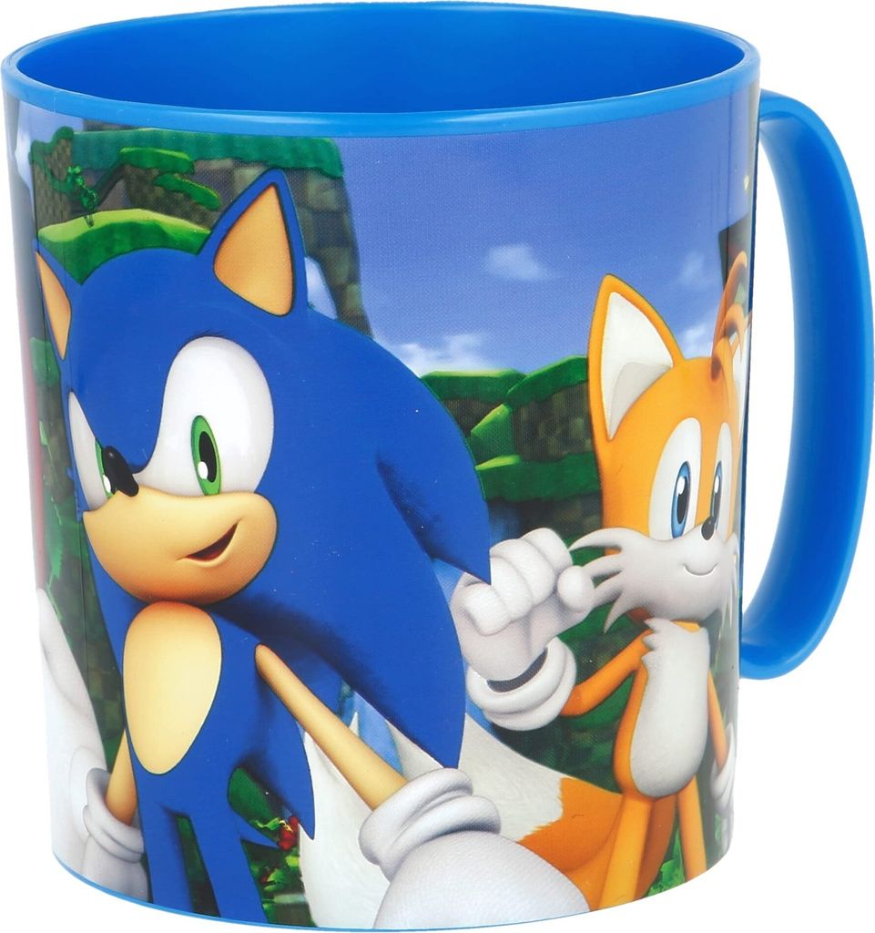 STOR Sega Sonic Kinder-Plastikbecher, 350 ml, BPA-frei, mit Produktbild 