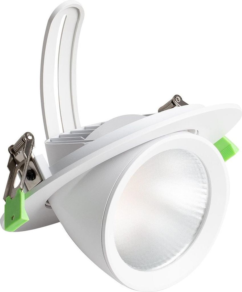 LED Downlight Einbaustrahler Schwenkbar Rund 38W Chip CCT Wählbar 120 lm/W Ausschnitt Ø 170 mm No Flicker 2700K - 4000K - 6000K Wählbar (Warm-Ne...